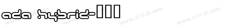 ADA Hybrid字体转换